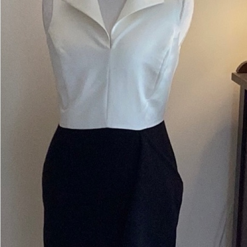 Vintage, Andrea Jovine, satin/knit dress Sz 10